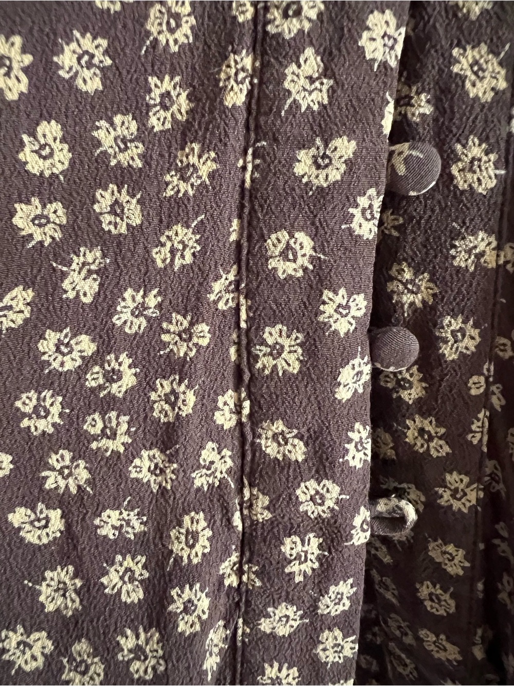 Madewell Button-Cuff Midi Dress in Woodcut Flowers Size 14 - Picture 10 of 11